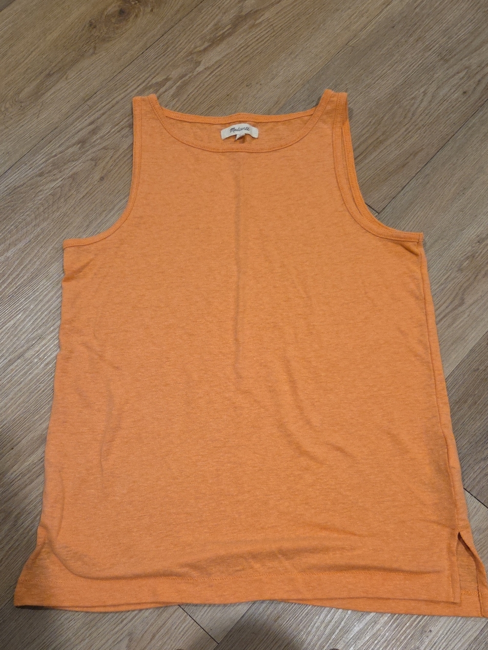 Madewell Heathered Orange Sleeveless Tank